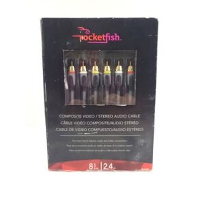 Rocketfish Component Video Audio Cable for Home Theater Video Connection 12 Ft
